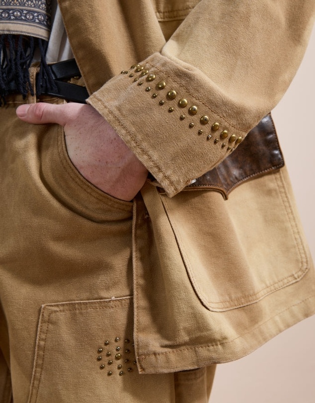Found - Canvas Studded Work Jacket