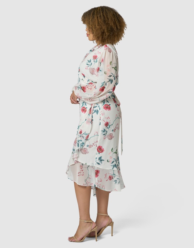 Something 4 Olivia - Tiffany Wrap Midi Dress