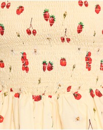 Petal & Pup - Remira Smocked Ruffle Top - Yellow Cherry