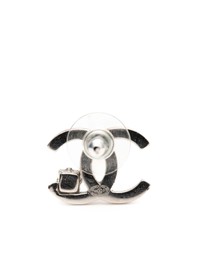 Pre-Loved by Azura Reborn - Pre-Loved Silver Plated CC Rhinestone Push Back Earrings