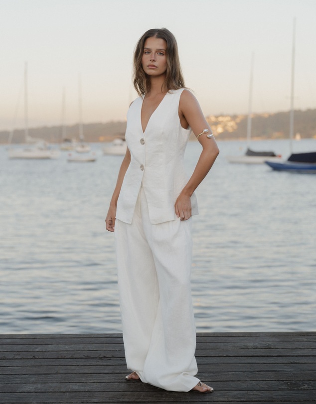 Forcast - Ami Wide Leg Linen Pants