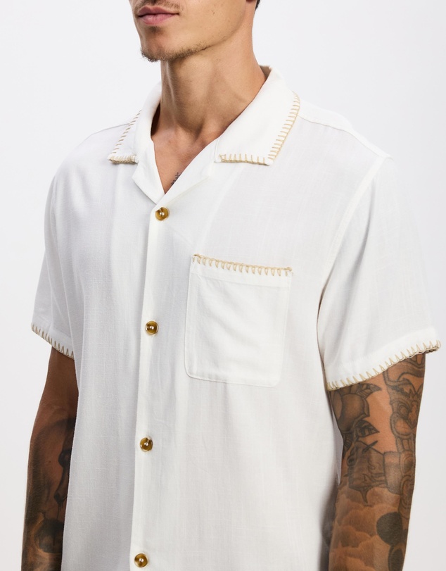 Rhythm - Linen Whip Stitch SS Shirt