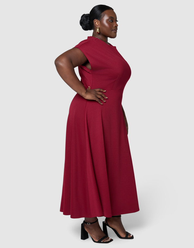Pink Dusk by Curve Project - Surrender Midi Dress