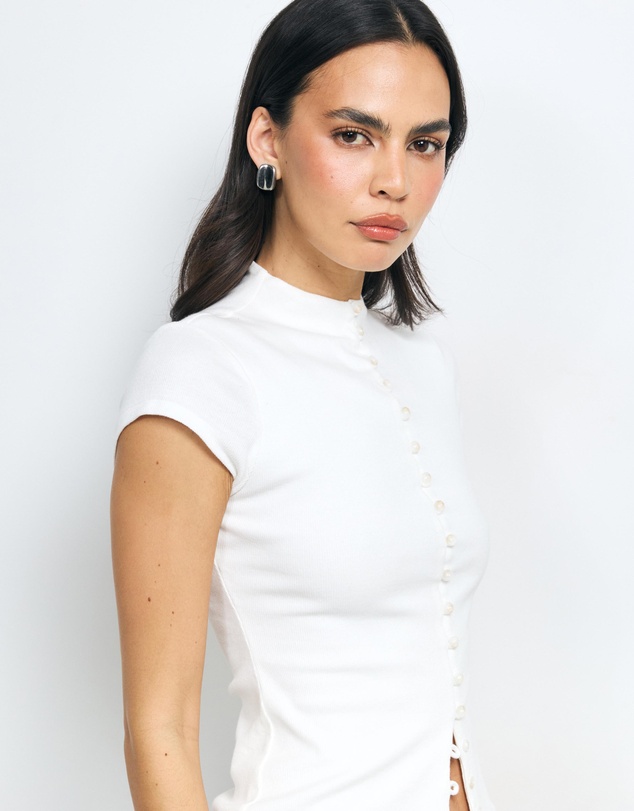 AERE - Sabine Button Down Top