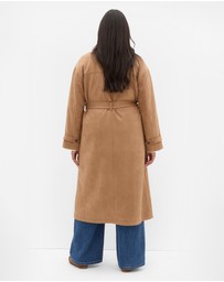 City Chic - Eliza Sueded Trench