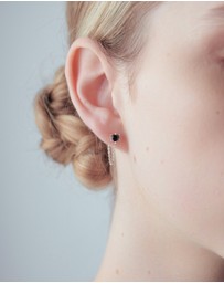Karen Walker - Cupid's Heart & Chain Studs