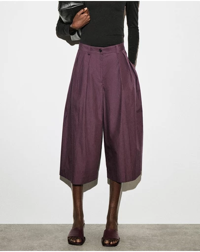 COS - Pleated Cotton Culottes