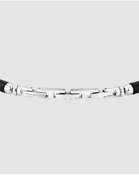Maserati - Maserati Men's Iconic Agate Black Bracelet