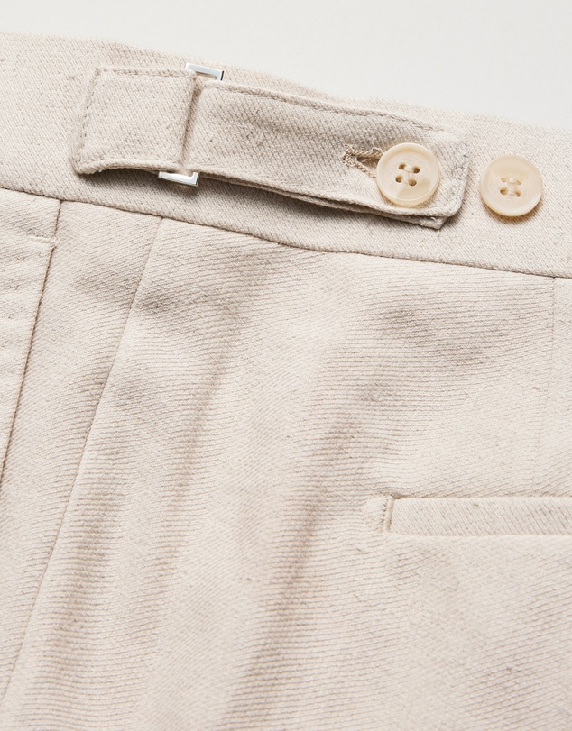 Calibre - Linen Cotton Twill Suit Pants Natural