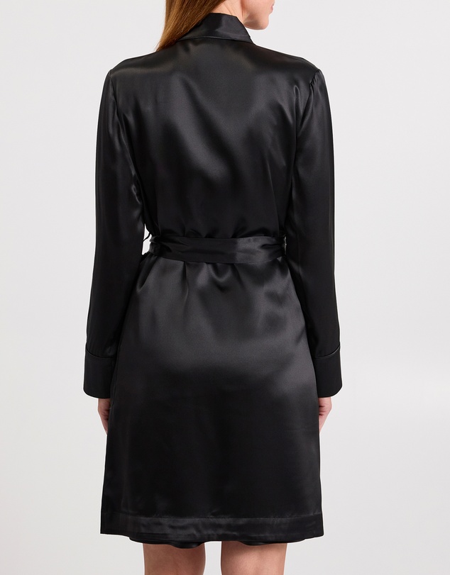David Lawrence - Cannes Short Silk Sleep Robe