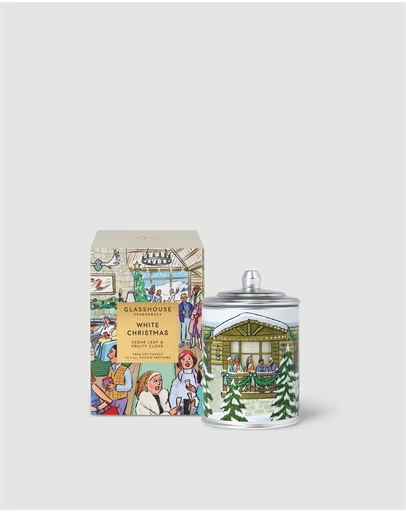 Glasshouse Fragrances - White Christmas 380g Soy Candle