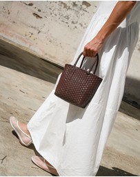 Mimmi Terra - Woven Micro Tote Cioccolato