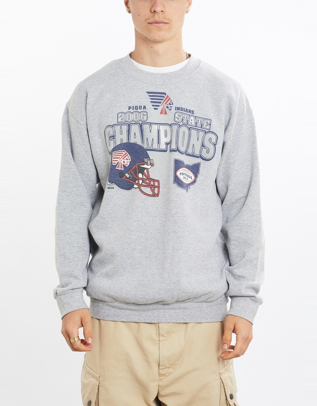 Vintage by The Real Deal - Pre Loved - Vintage Piqua Indians Football Sweatshirt