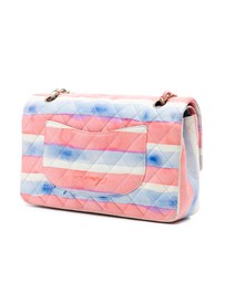Pre-Loved by Azura Reborn - Pre-Loved Medium Classic Printed Lambskin Watercolor Double Flap