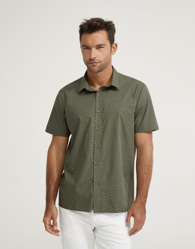 Oxford - Leyton Printed Short Sleeve Shirt