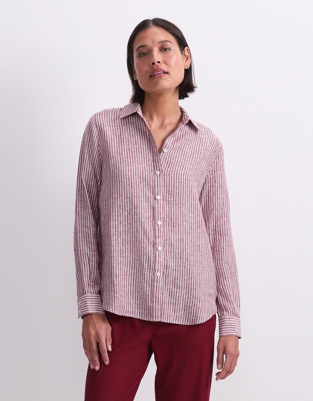 Sportscraft - Dahlia Stripe Linen Shirt