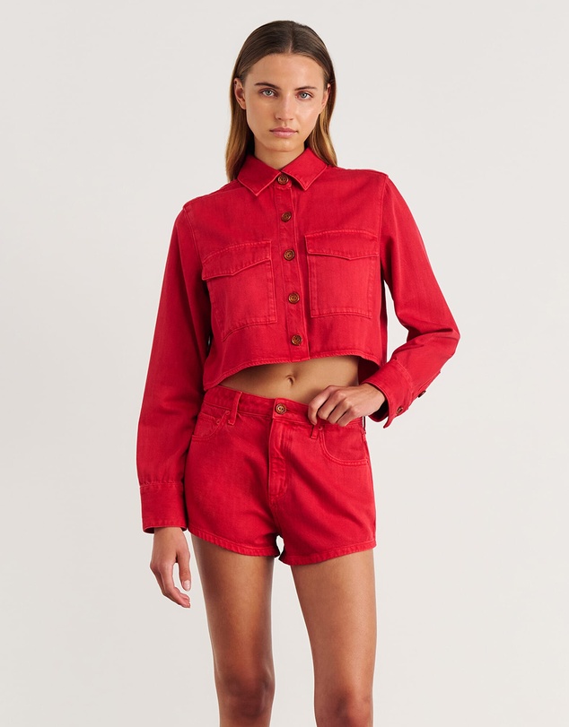 Jag - Nfw Garment Dye Crop Shirt