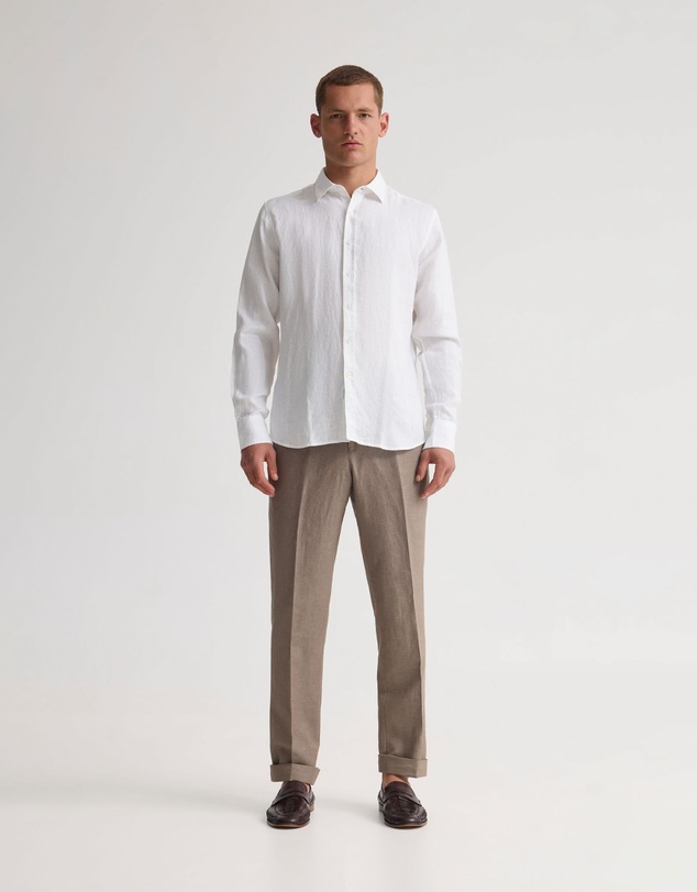 Oxford - Cooper Ls Organic Linen Shirt