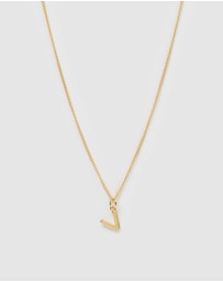 Izoa - Alphabet Letter V Necklace