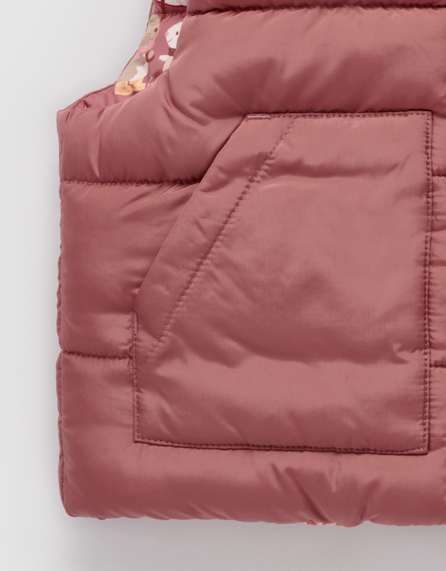 Purebaby - Reversible Puffer Vest -Kids-Babies