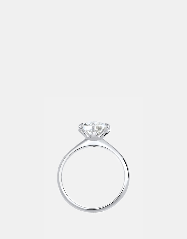 Elli Jewelry - Crystal Engagement Ring in 925 Silver