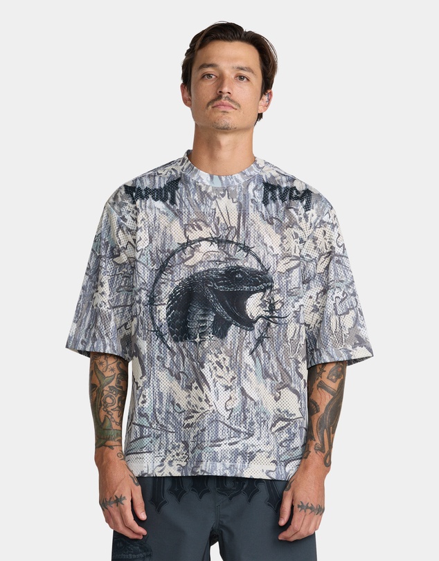 RVCA - Mens Tapout Mesh Jersey T-Shirt