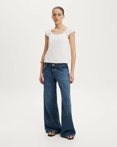 Cotton On - Tie Back Babydoll Top