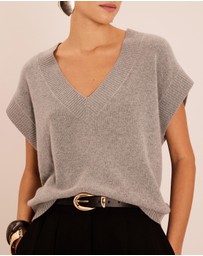 AERE - Aofie Merino Wool Blend Knit Vest