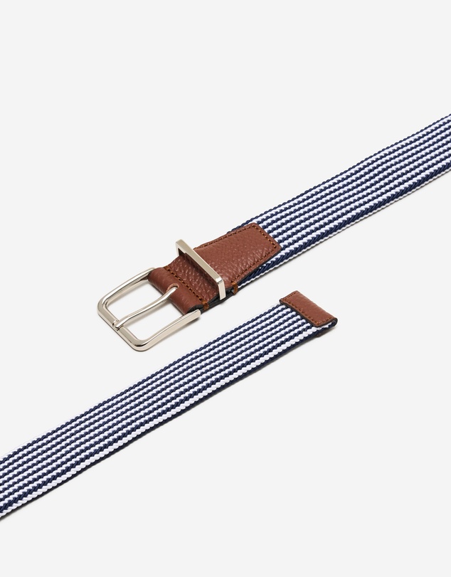 Calibre - Stripe Elastic Belt Navy Combo