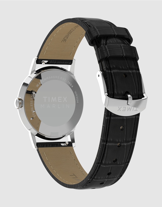 TIMEX - Marlin® Quartz 34mm Leather Strap Watch