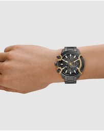Diesel - Griffed Gun-Metal Chronograph Watch