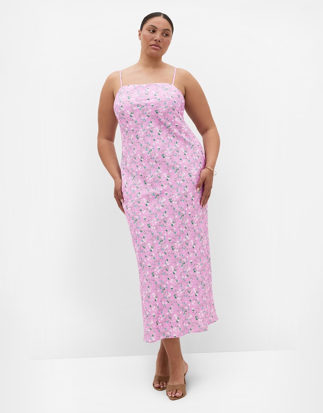 City Chic - Ellery Ditsy Print Maxi Dress