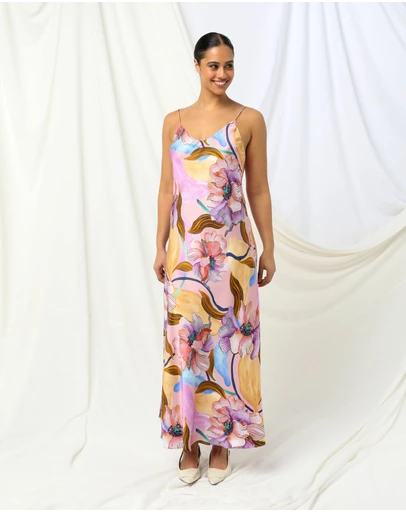 KACHEL - Indi Slip Maxi Dress