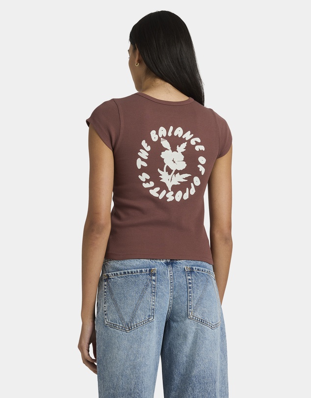 RVCA - Womens Ribbed Slim T-Shirt