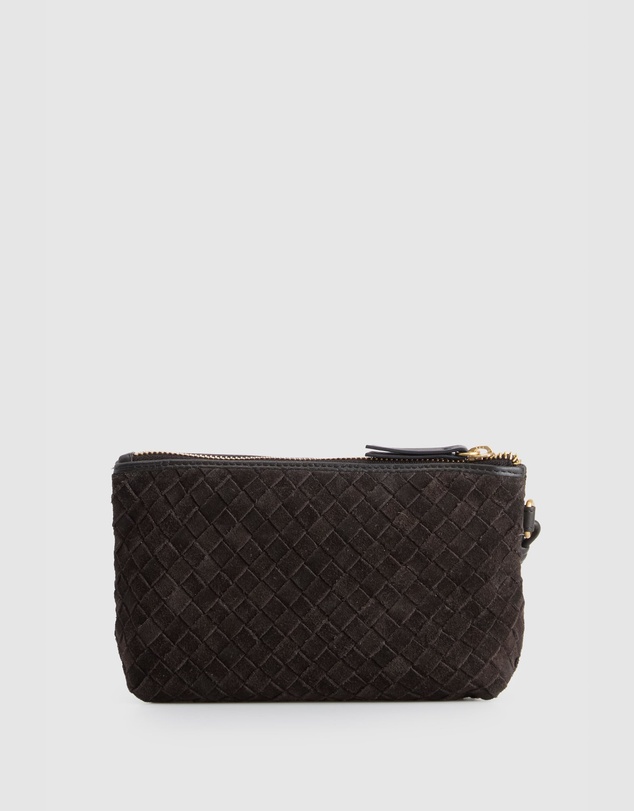 Evity - Ines Suede Weave Pouch