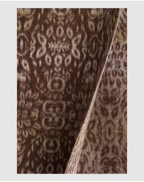 Ozwear Connection Uggs - Ugg Cashmere & Wool Scarf Chocolate and Tan