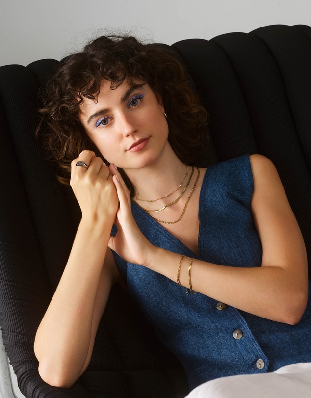 Rosefield - The Octagon XS - Gold Tone Watch and Snake Bracelet Set