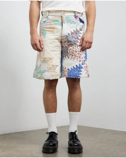 Bethany Williams - Upcycled Quilted Blanket Shorts