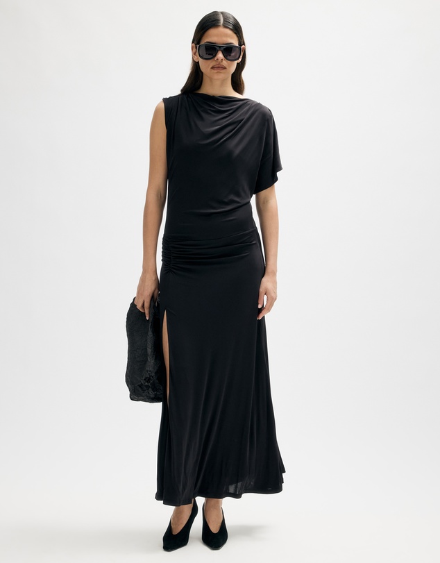 Minima Esenciales - Alba Draped Jersey Maxi Dress
