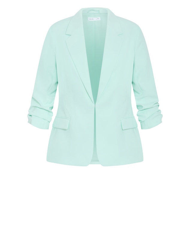 City Chic - Plus size Abbie Blazer - spearmint