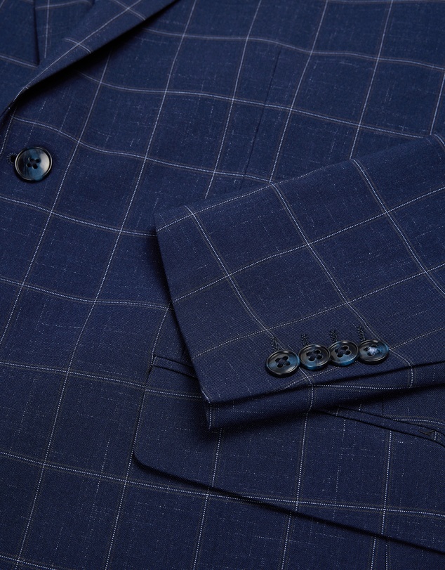 Politix - Sebastian Windowpane Check Tailored Jacket