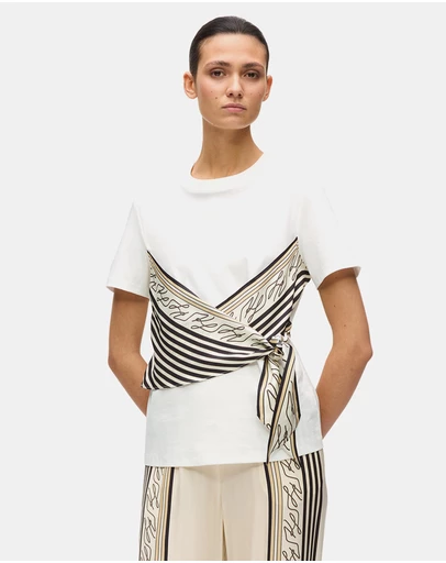 Karl Lagerfeld - Scarf Print T-Shirt