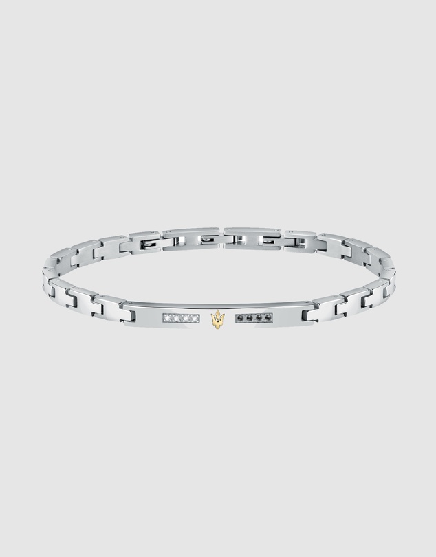 Maserati - Black and White Diamond 22cm Bracelet