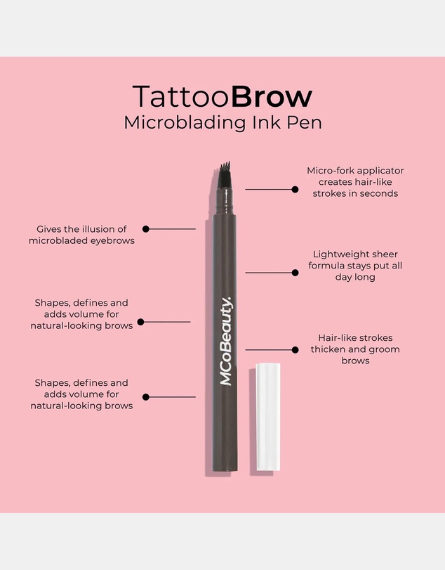 MCoBeauty - Tattoo Brow Microblading Ink Pen - Medium Brown