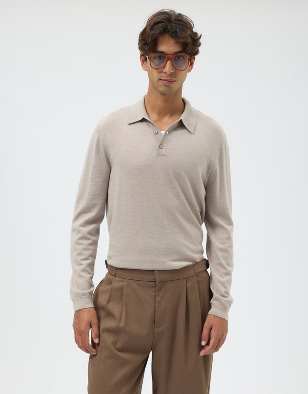 AERE - Merino Wool Knit Polo