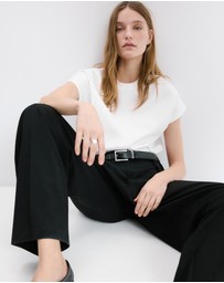 M.N.G - Short-Sleeved Cotton T-Shirt