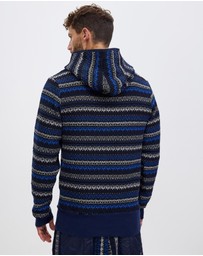 Surrounded By Ghosts - The Chromium Embroidered Knit Hoodie