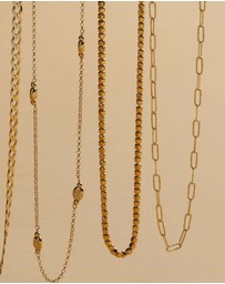 Najo - Quadrille Yellow Gold Necklace (45cm+ext)
