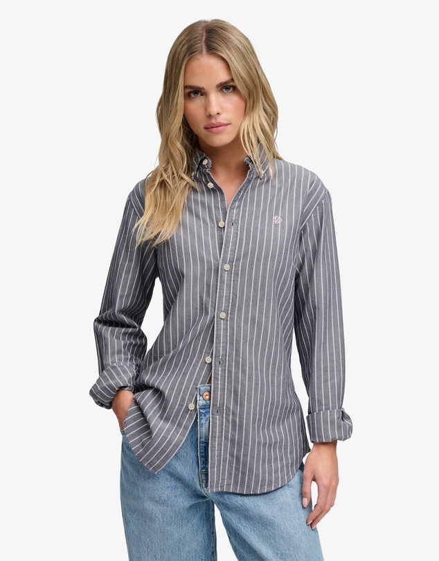 Superdry - Slim Oxford Button Down Long Sleeve Shirt