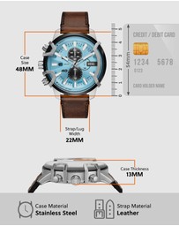Diesel - Griffed Brown Chronograph Watch